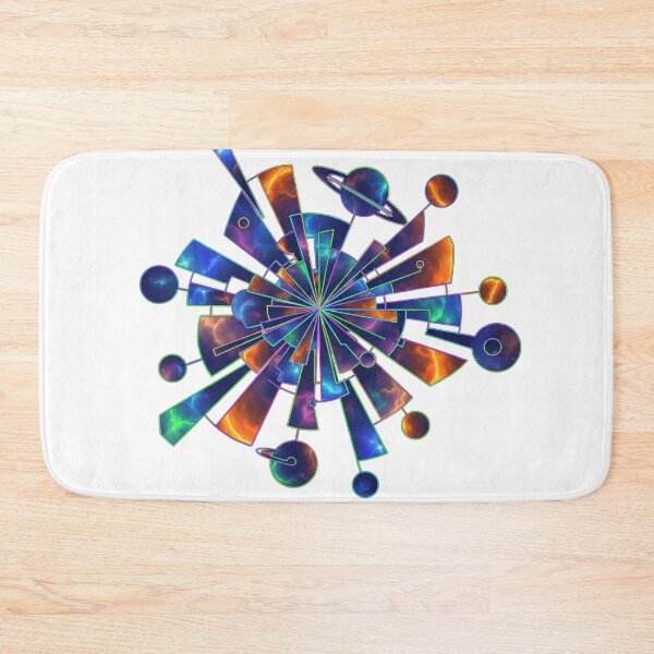 Item preview, Space Galaxy Burst - Geometric Saturn Nebula" designed and sold by Dzblack.