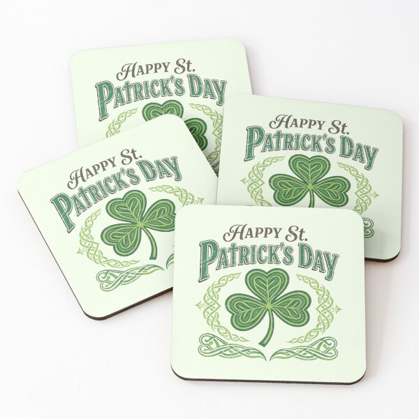 Item preview, Ornate Celtic Shamrock Saint Patrick's Day Art designed and sold by zzz888.