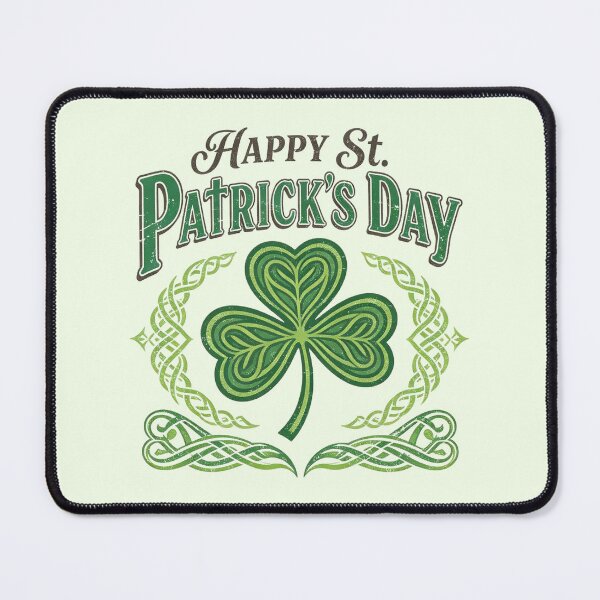 Item preview, Ornate Celtic Shamrock Saint Patrick's Day Art designed and sold by zzz888.