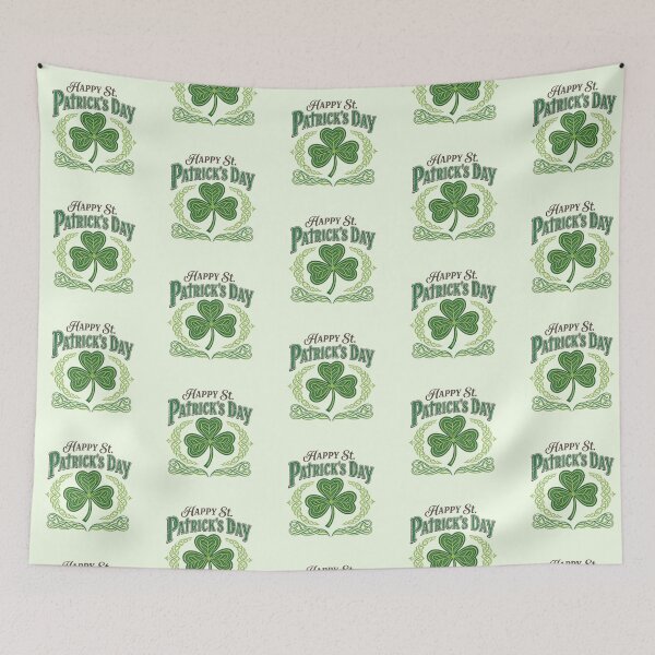 Item preview, Ornate Celtic Shamrock Saint Patrick's Day Art designed and sold by zzz888.