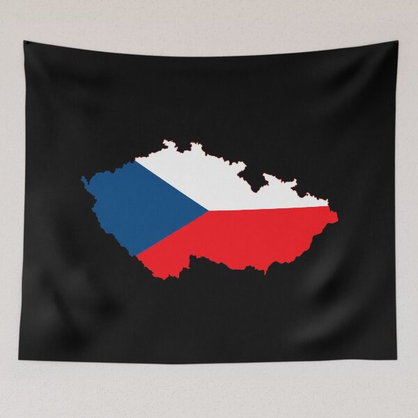 Item preview, Czechia Map Flag designed and sold by DreamBrushy.
