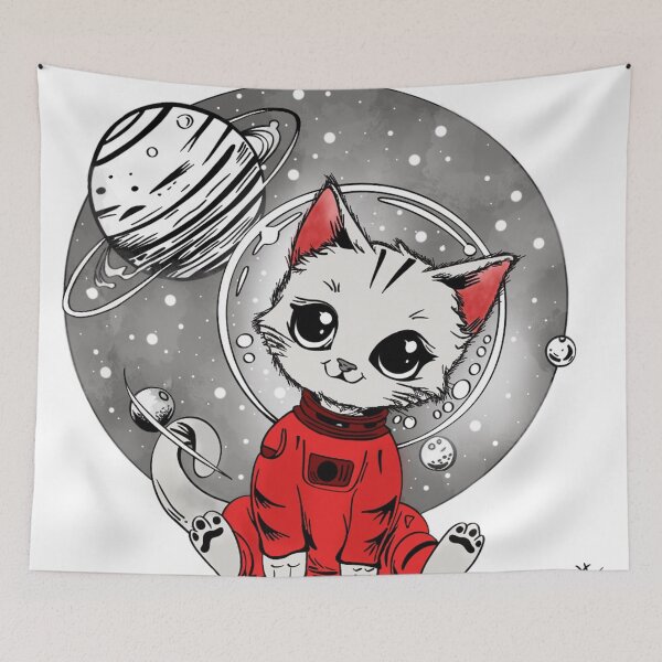 Item preview, Cosmic Kitty Explorer designed and sold by The Crafted Vision.
