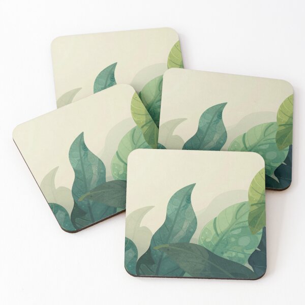 Item preview, Watercolor Green Tropical Leaves designed and sold by SparroCreative.