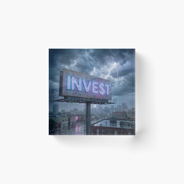Item preview, Invest Neon Billboard designed and sold by Maria Dryfhout.