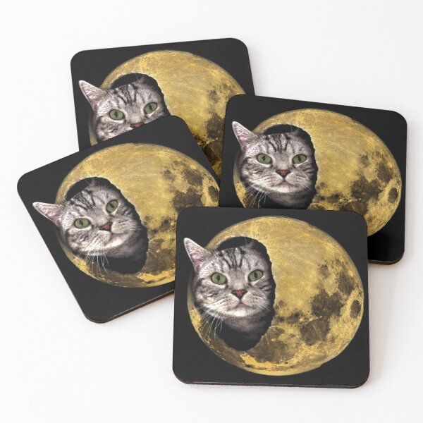 Item preview, Full Moon Cat Peek designed and sold by FLIP-original.