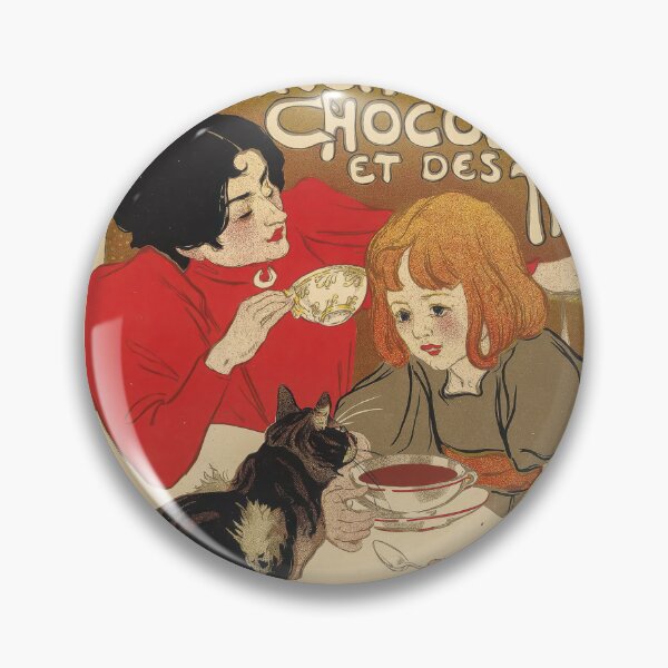 Item preview, Vintage French Chocolate Tea Poster Cat Child Steinlen designed and sold by TheSoulOfArt.