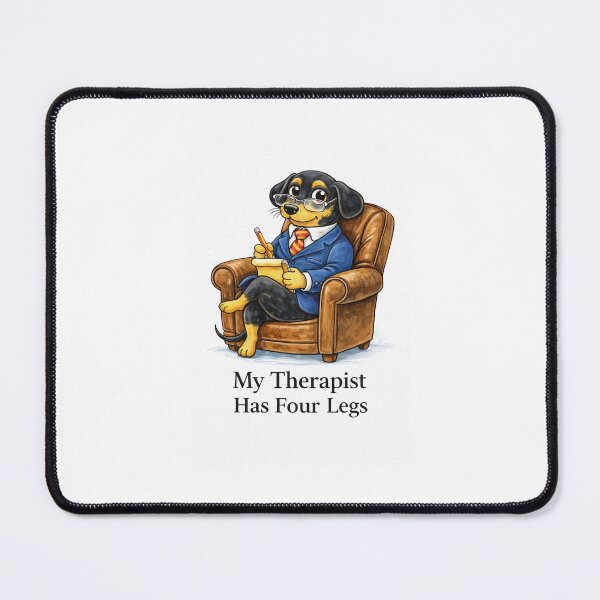 Item preview, Therapist duchshund designed and sold by Pixipy.