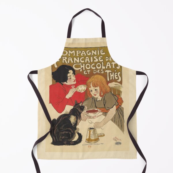 Item preview, Vintage French Chocolate Tea Poster Cat Child Steinlen designed and sold by TheSoulOfArt.