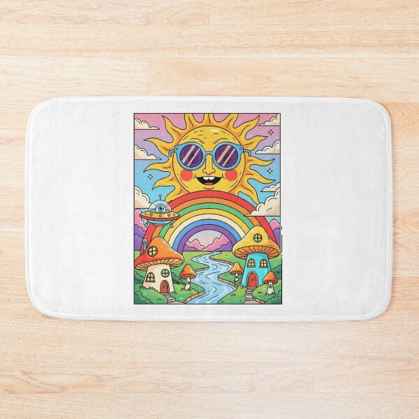 Item preview, Cute Psychedelic UFO Sunshine designed and sold by Shoot-The-Moon.