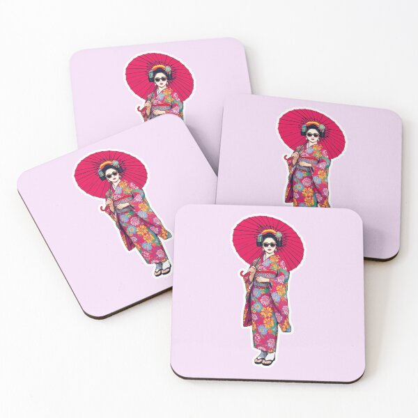 Item preview, Maiko with a Wagasa – Japanese Traditional Art designed and sold by suteki758.