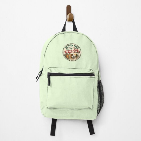Item preview, Gluten Free Travel Approved Sticker Badge – Coeliac Safe Travel Stamp – Airplane Palm Tree Suitcase Logo – Gluten Free Traveller Merch designed and sold by My Gluten Free Life UK.