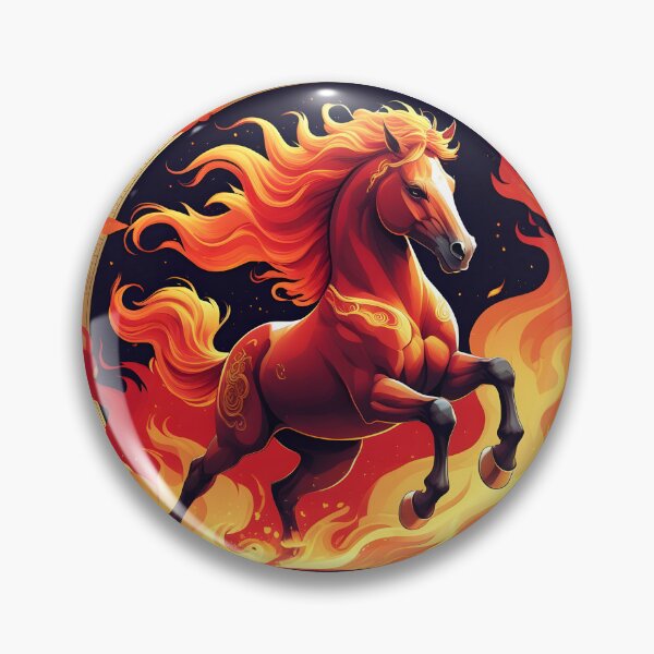 Item preview, Copy of Fiery Zodiac Horse - Embrace the Fire Energy Chinese Astrology designed and sold by nuwanari.