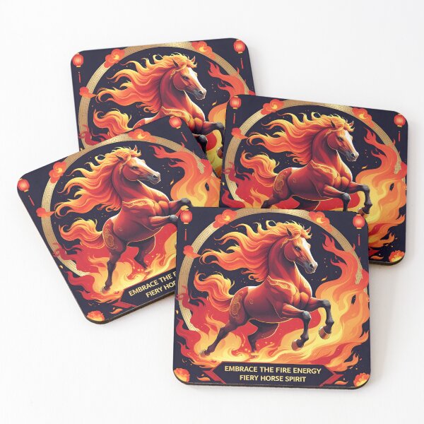 Item preview, Copy of Fiery Zodiac Horse - Embrace the Fire Energy Chinese Astrology designed and sold by nuwanari.