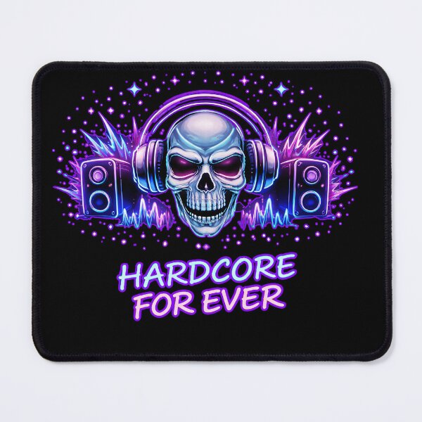 Item preview, Hardcore For Ever – Neon Skull Headphones & Speakers designed and sold by leyfinder.