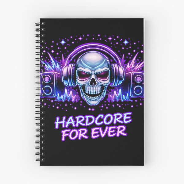 Item preview, Hardcore For Ever – Neon Skull Headphones & Speakers designed and sold by leyfinder.