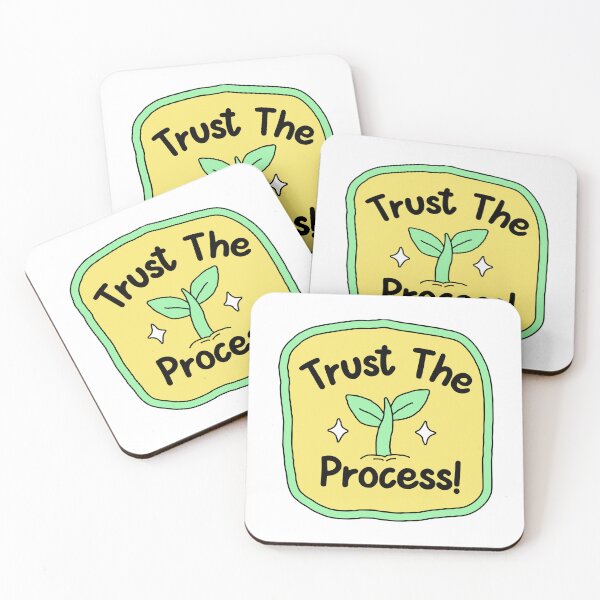 Item preview, Trust the Process – Cute Plant Growth Motivational Illustration designed and sold by Artsy Corner.