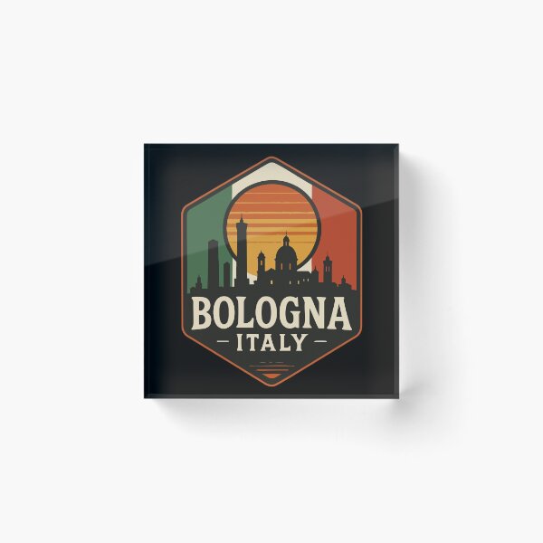 Item preview, Bologna Italy Vacation Retro Vintage designed and sold by TomFrontierArt.