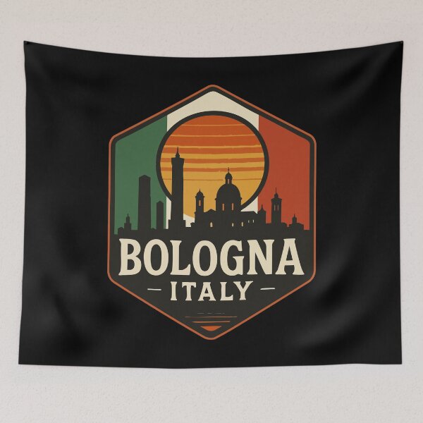 Item preview, Bologna Italy Vacation Retro Vintage designed and sold by TomFrontierArt.