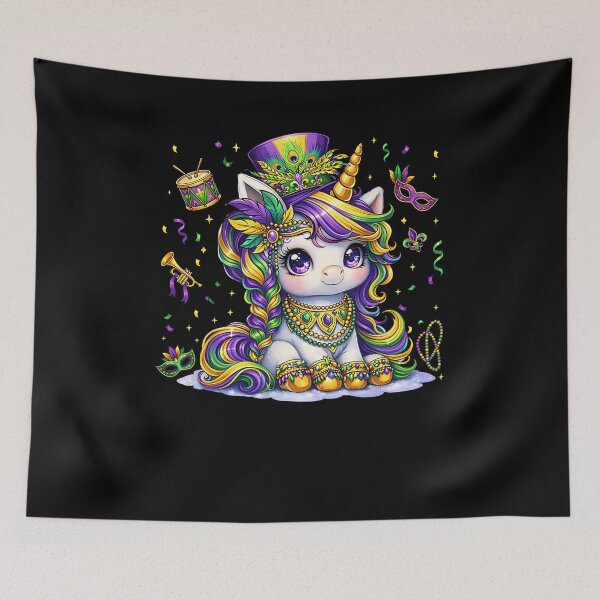 Item preview, Cute Mardi Gras Princess Unicorn Bead Women Girl Kid Toddle designed and sold by Boutkimaewab.