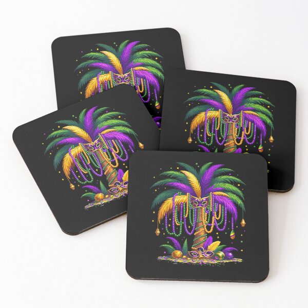 Item preview, mardi gras Palm Tree Hawaiian  Men Women Kids designed and sold by Boutkimaewab.