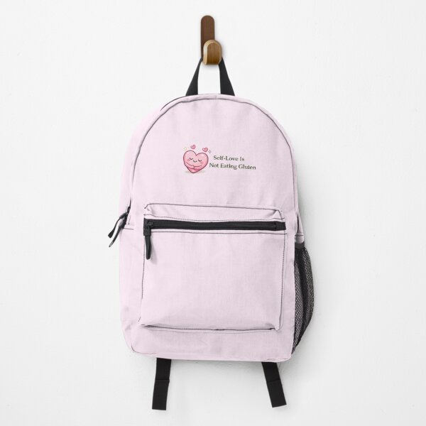 Item preview, Self Love Is Not Eating Gluten – Cute Pink Heart Self Hug Illustration – Coeliac Gluten Free Self Care Meme Sticker T Shirt designed and sold by My Gluten Free Life UK.