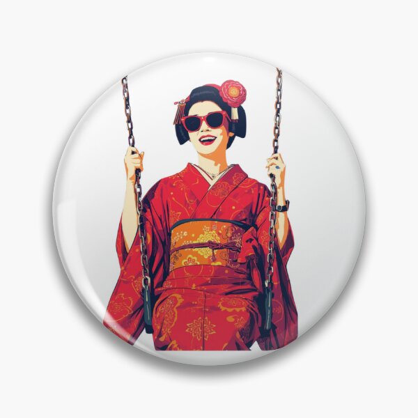 Item preview, Maiko on a Swing – Kyoto Japan Art designed and sold by suteki758.