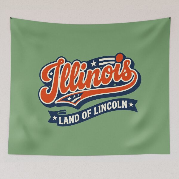 Item preview, Illinois State Pride Script designed and sold by Cozy-Old-Pub.