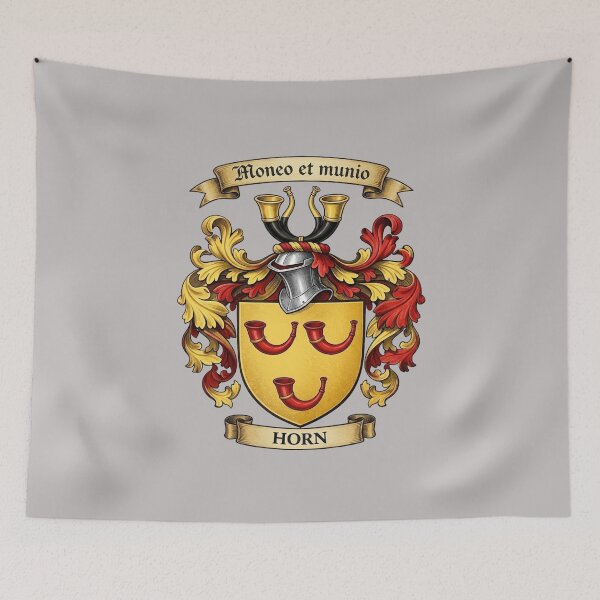 Item preview, The Horn Family Coat of Arms designed and sold by BagTown Clans.
