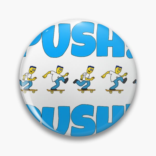 Item preview, Push! Skateboard Motion Graphic – Retro Skater Street Art designed and sold by kpeco.