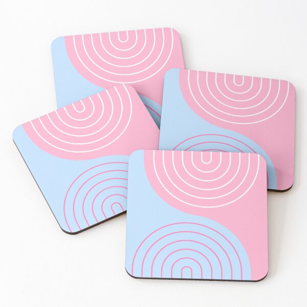 Item preview, Pastel Pop Retro Wave Pattern | Mid Century Modern Abstract Design designed and sold by nineFlorals.
