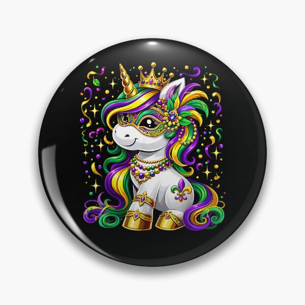 Item preview, Cute Unicorn Mardi Gras Mask for Girls Kids Women designed and sold by Boutkimaewab.