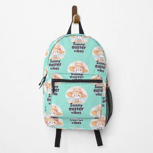 Item preview, Sunny Easter Vibes – Beach Bunny with Basket and Easter Eggs designed and sold by Sea Gem.