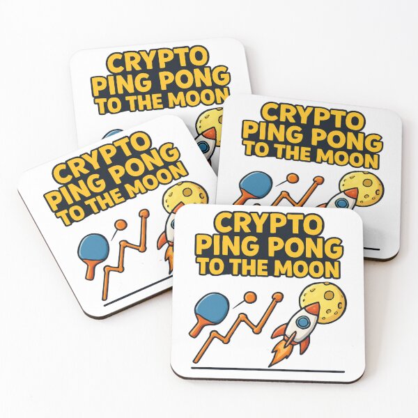Item preview, Crypto Ping Pong To The Moon: Funny Bitcoin Trading Table Tennis T-Shirt designed and sold by OhMyPingCo.