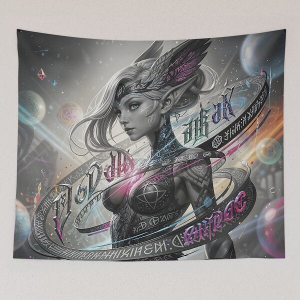 Item preview, Astral portrait at the crossroads of times and worlds designed and sold by KunstGeist.