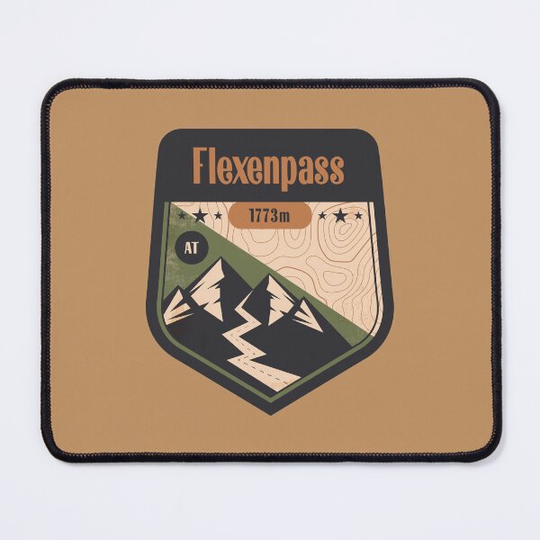 Item preview, Flexen Pass Alpine Road Badge designed and sold by CynthiaGraphics.