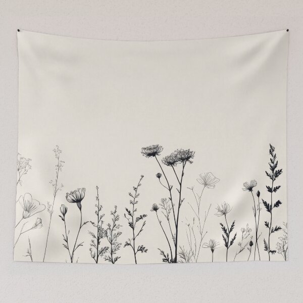 Item preview, Flowers grow in a simple line designed and sold by anytka.