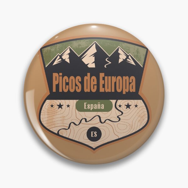Item preview, Picos de Europa Mountain Adventure Badge designed and sold by CynthiaGraphics.