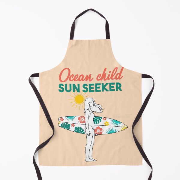 Item preview, Ocean Child, Sun Seeker – Female Surf Beach Illustration designed and sold by Sea Gem.