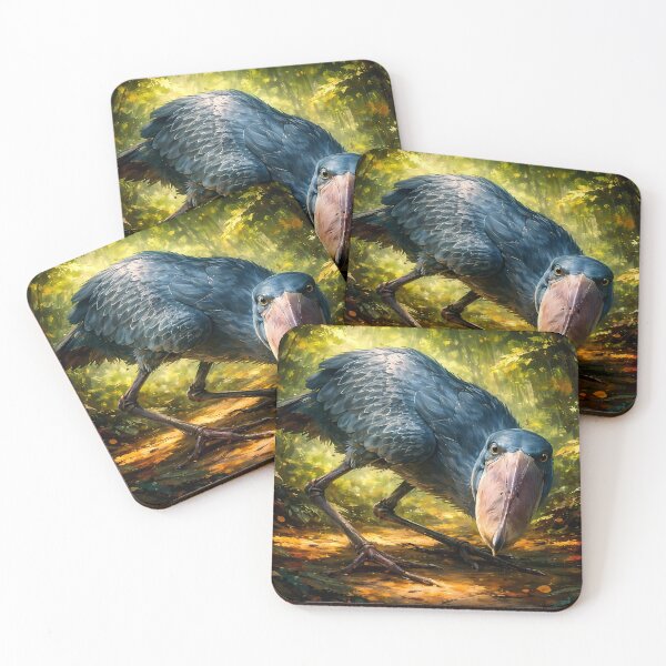 Item preview, Enigmatic Shoebill in Lush Forest designed and sold by cuprum.