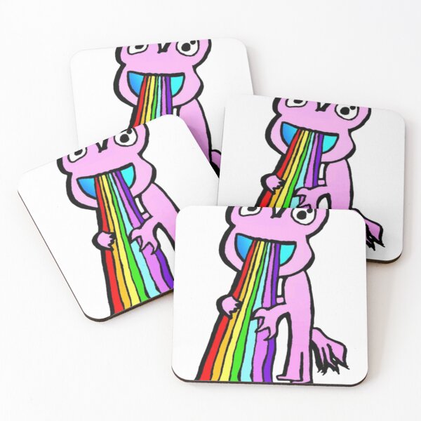 Item preview, Rainbow Puke Frog Funny designed and sold by oddbrick-parade.