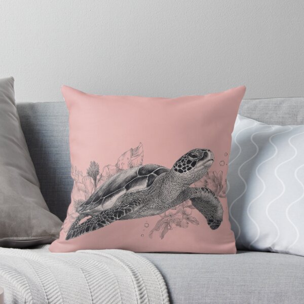 Item preview, Turtle swims in flowers bubbles designed and sold by anytka.