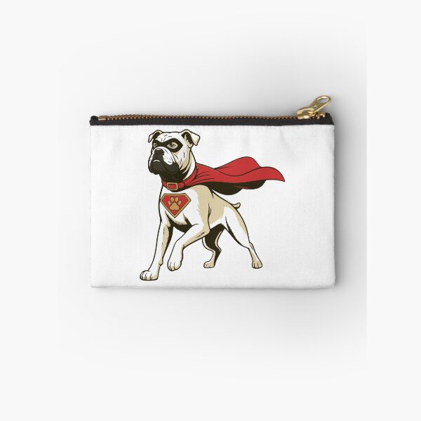 Item preview, American Bulldog Superhero Illustration – Cute Bulldog in Superhero Costume Cartoon designed and sold by Hansani Nuwanmini Jayawickrama.