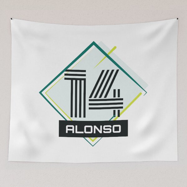 Item preview, Fernando Alonso - Formula 1 Aston Martin F1 Team - Number 14 designed and sold by Cgraphy.