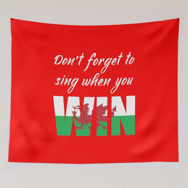 Item preview, Wrexham Wales Football Soccer WIN (white text) designed and sold by Bizb.