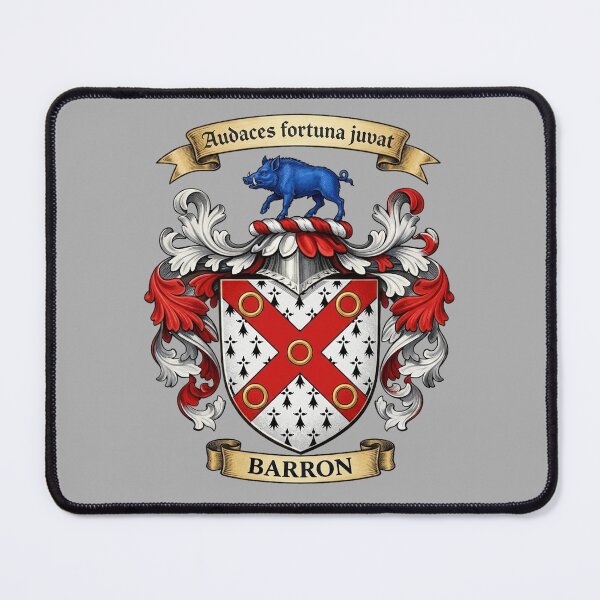 Item preview, The Barron Family Coat of Arms designed and sold by BagTown Clans.