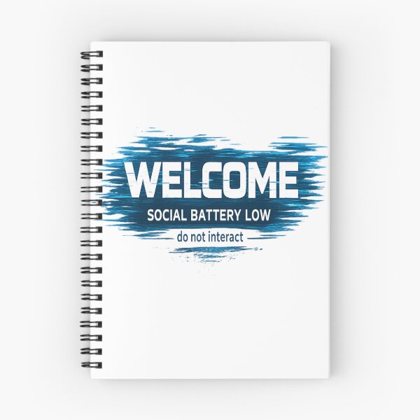 Item preview, Welcome Social Battery LOW – Funny Meme Design designed and sold by NAJURE.
