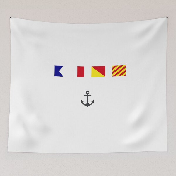 Item preview, Ahoy - Nautical Signal Flags designed and sold by AnchorsAwayCo.