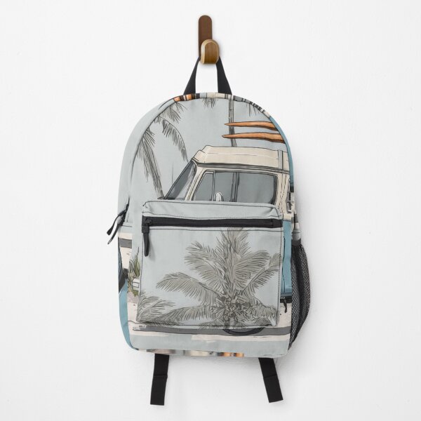 Item preview, Surf van parked near palm trees designed and sold by anytka.