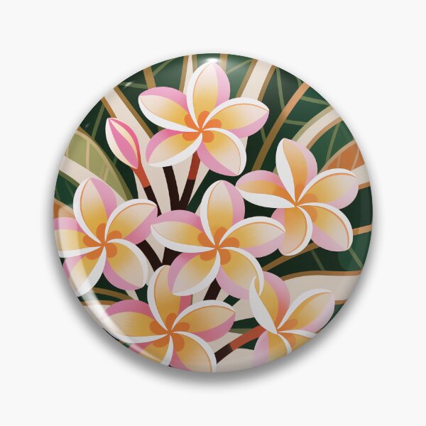 Item preview, Tropical Frangipani Plumeria Floral Art - Vibrant Summer Botanical Design designed and sold by BaliChili.