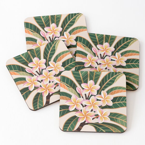 Item preview, Tropical Frangipani Plumeria Floral Art - Vibrant Summer Botanical Design designed and sold by BaliChili.